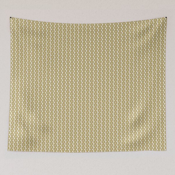 Item preview, Soft Bloom: A Gentle Flower on Golden Pattern, Unique designed and sold by villacreativa.