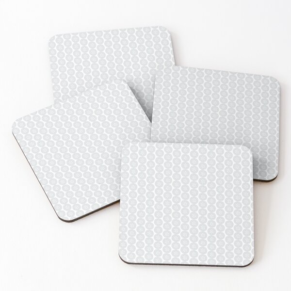 Item preview, Soft Bloom: A Gentle Flower on Light Grey Pattern, Unique designed and sold by villacreativa.