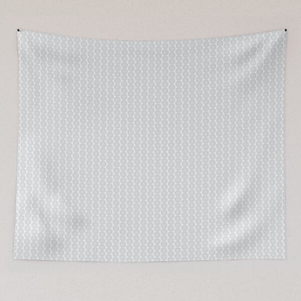 Item preview, Soft Bloom: A Gentle Flower on Light Grey Pattern, Unique designed and sold by villacreativa.