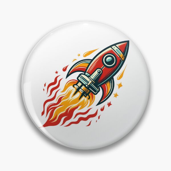 Item preview, Retro rocket ship designed and sold by Rocklights.
