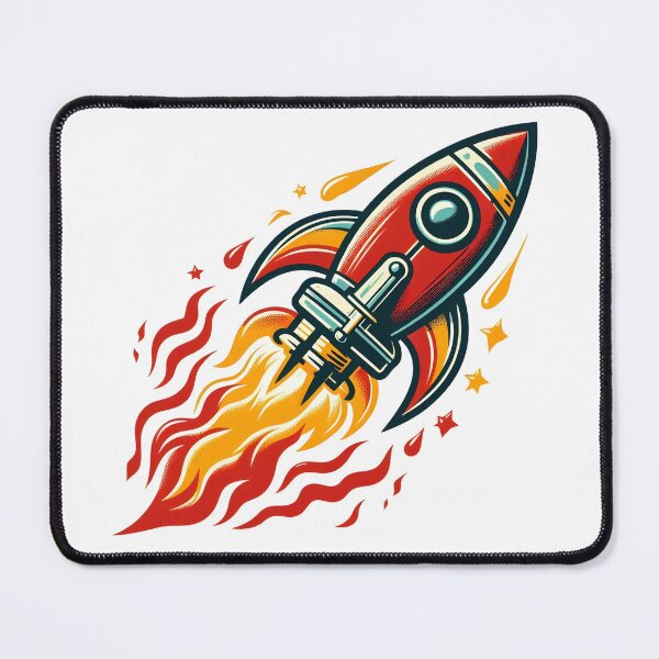 Item preview, Retro rocket ship designed and sold by Rocklights.