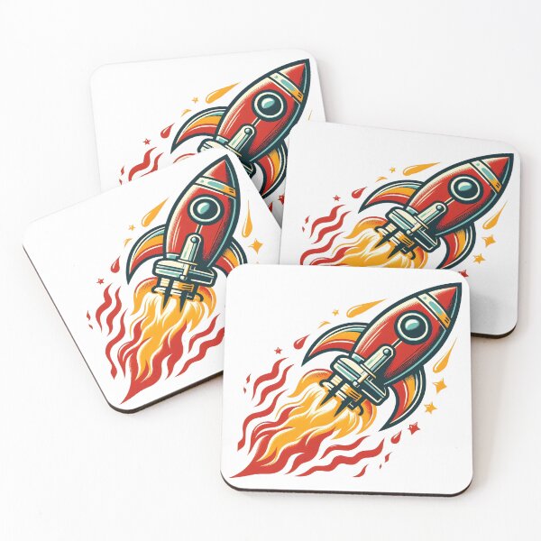 Item preview, Retro rocket ship designed and sold by Rocklights.