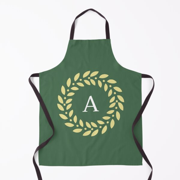 Item preview, Classic Monogram Letter A with Laurel Wreath Design designed and sold by rasagamastore.