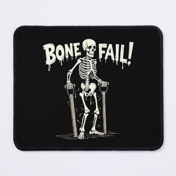 Item preview, "Bone Fail! Skeleton with Nunchucks - Funny Halloween T-Shirt" designed and sold by AI-volution.