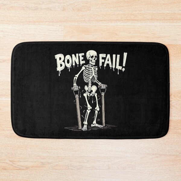 Item preview, "Bone Fail! Skeleton with Nunchucks - Funny Halloween T-Shirt" designed and sold by AI-volution.