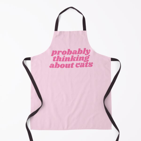 Item preview, Probably thinking about cats - pink quote designed and sold by Cre8iveCat.