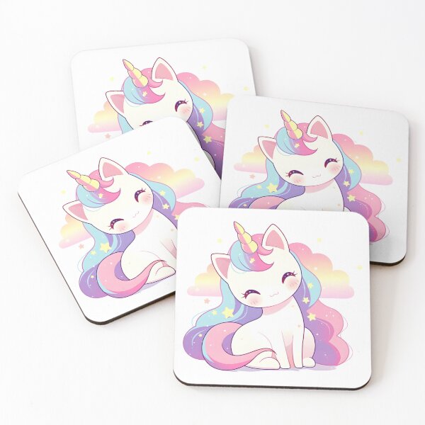 Item preview, Kawaii Pastel Caticorn Unicorn Kitty  designed and sold by Sereneluna.