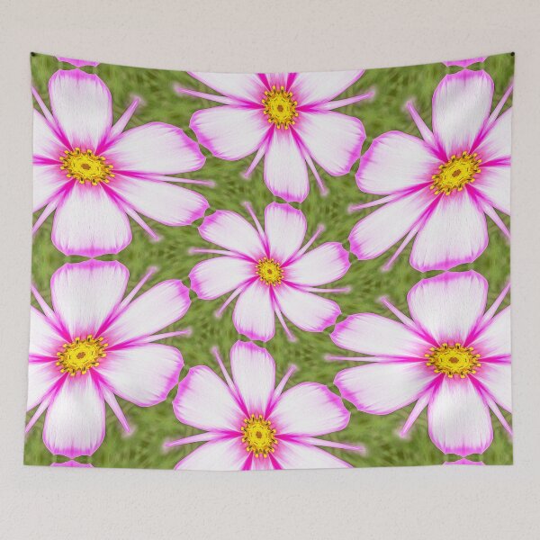 Item preview, Cosmos Flowers Pattern designed and sold by Patternflower.