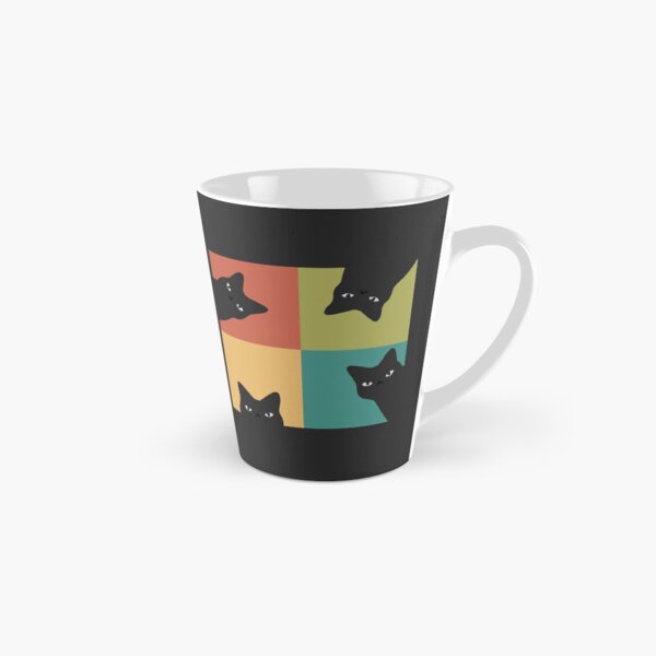 Item preview, Peeking Black Cat 2x2 Pop art designed and sold by ilovedoodle.