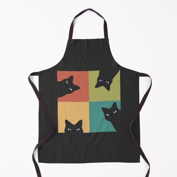 Item preview, Peeking Black Cat 2x2 Pop art designed and sold by ilovedoodle.