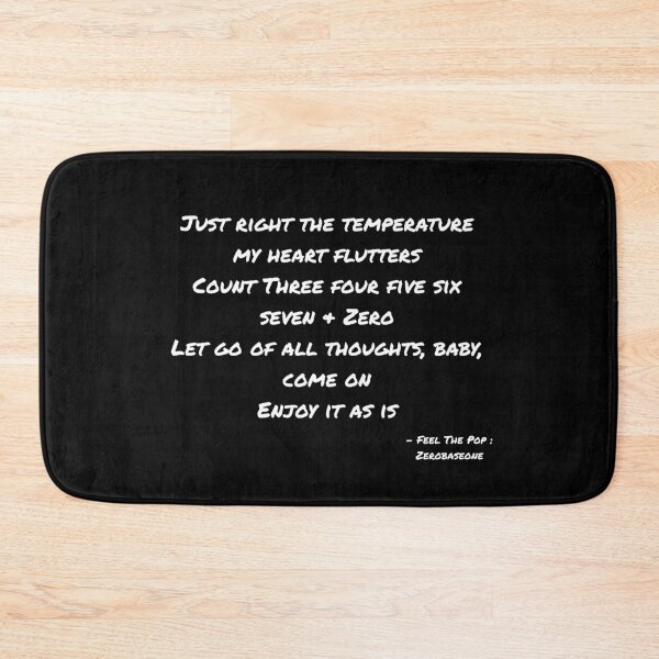 Item preview, Feel The Pop By Zerobaseone Lyrics designed and sold by ArtRaftPro.