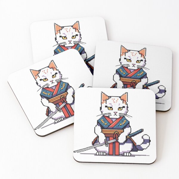 Item preview, Fierce Samurai Cat designed and sold by WILD-WILD-CAT.
