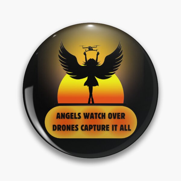 Item preview, Angels Watch Over, Drones Capture It All.Drone Pilot. designed and sold by JAGA-ALIME.
