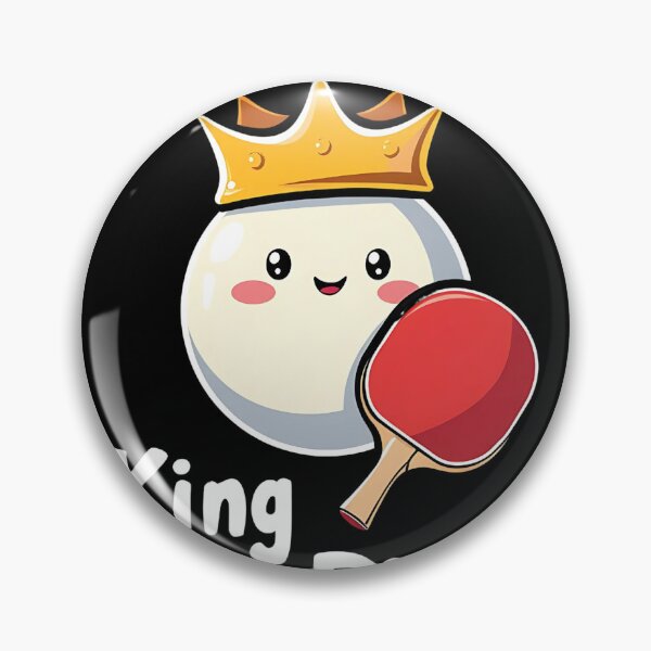 Item preview, "King of the Ping - Funny Ping Pong Ball Wearing a Crown T-Shirt" designed and sold by AI-volution.