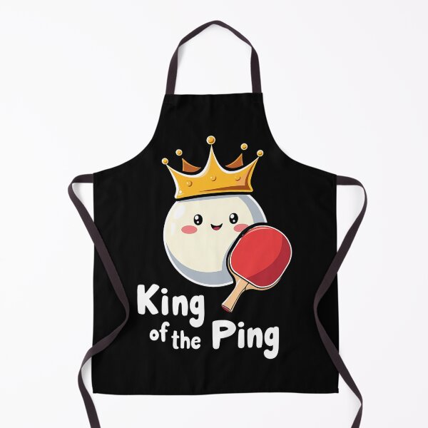 Item preview, "King of the Ping - Funny Ping Pong Ball Wearing a Crown T-Shirt" designed and sold by AI-volution.