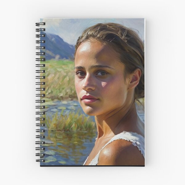 Item preview, Beautiful impressionistic artwork of a pretty Spanish girl and flowers - After Monet designed and sold by Vintage Designs +.