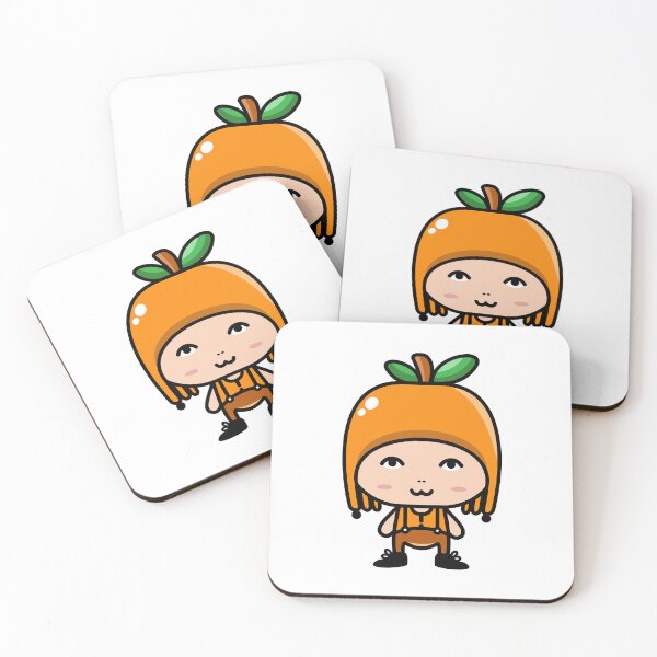 Item preview, Cute character in orange fruit costumes cartoon designed and sold by merupa.