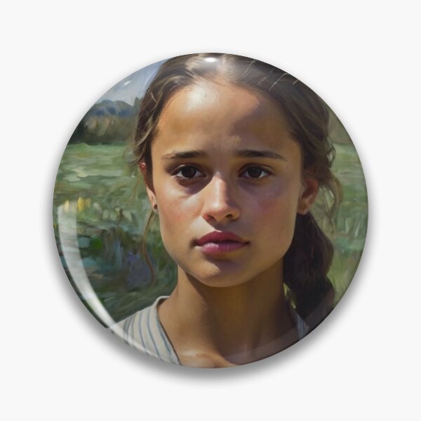 Item preview, Beautiful impressionistic artwork of a pretty Spanish girl and flowers - After Monet designed and sold by Vintage Designs +.