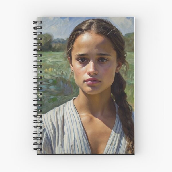 Item preview, Beautiful impressionistic artwork of a pretty Spanish girl and flowers - After Monet designed and sold by Vintage Designs +.