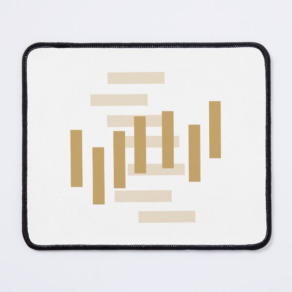 Item preview, Golden Harmony: A Pattern of Bold Vertical and Subtle Horizontal Lines, Unique designed and sold by villacreativa.