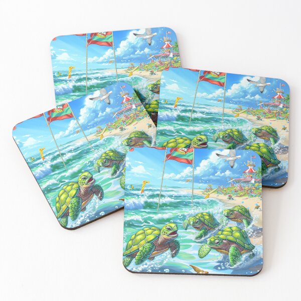 Item preview, Turtle Race Beach Adventure designed and sold by cute-animals99.