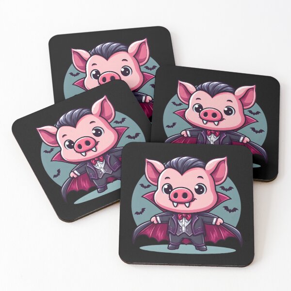 Item preview, Dracula Pig cartoon funny vintage designed and sold by PAVOXAR.