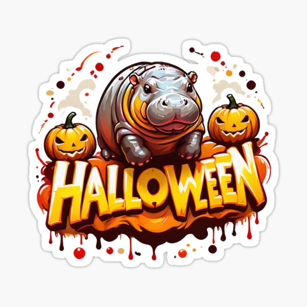 Item preview, Moo Deng Halloween T-Shirt designed and sold by 9AStudio.