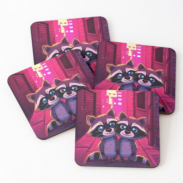 Item preview, Raccoon Night Feast designed and sold by cute-animals99.