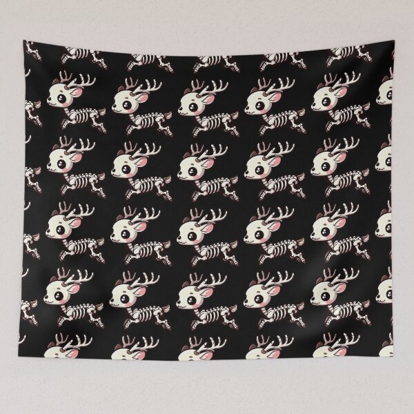 Item preview, Skeleton Deer cartoon funny vintage designed and sold by PAVOXAR.