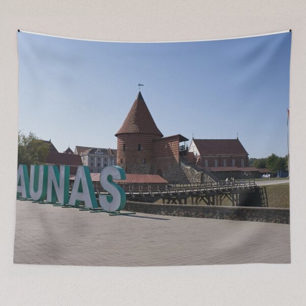 Item preview, Kaunas castle. People walking in Kaunas. Streets, buildings. Lifestyle in the urban area. designed and sold by Maurizio Fabbroni.