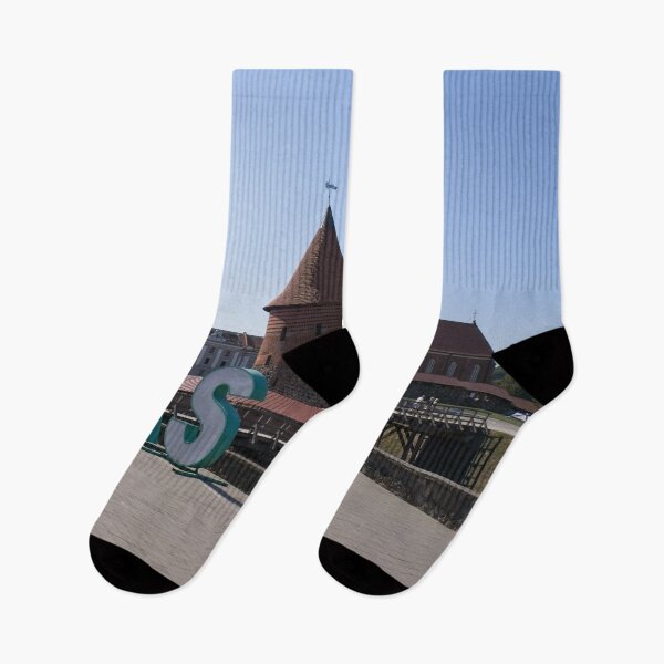 Item preview, Kaunas castle. People walking in Kaunas. Streets, buildings. Lifestyle in the urban area. designed and sold by Maurizio Fabbroni.