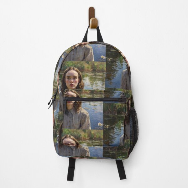 Item preview, Beautiful impressionistic artwork of a pretty English girl and flowers - After Monet designed and sold by Vintage Designs +.