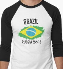 BRAZIL WORLD CUP RUSSIA 2018 Men's Baseball ¾ T-Shirt