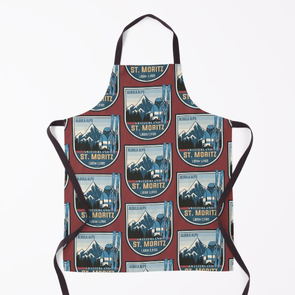 Item preview, St. Moritz Switzerland Skiing Swiss Alps Sticker T-Shirt 02 designed and sold by OuterShellUK.