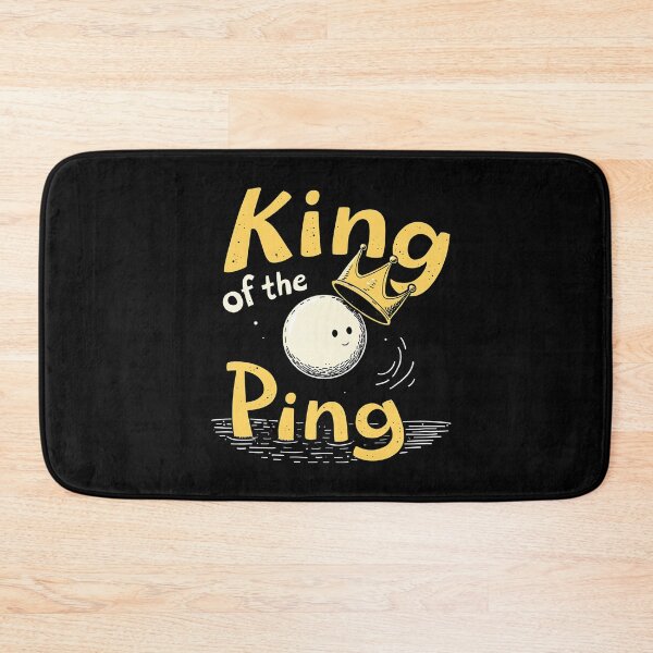 Item preview, "King of the Ping - Ping Pong Ball Bouncing Off a Table with Crown Hovering, Funny T-Shirt" designed and sold by AI-volution.