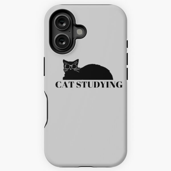 Vista previa del artículo con la obra «gato estudiando», diseñado y vendido por FleetingElegant.