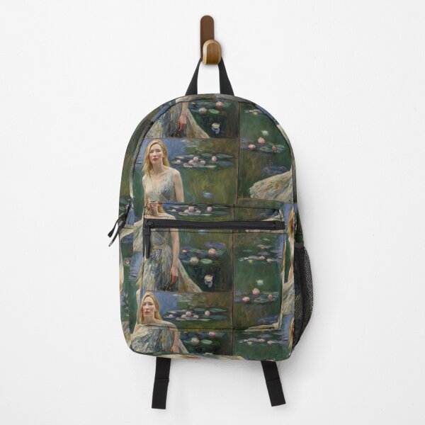 Item preview, Beautiful impressionistic artwork of a pretty English girl and flowers - After Monet designed and sold by Vintage Designs +.