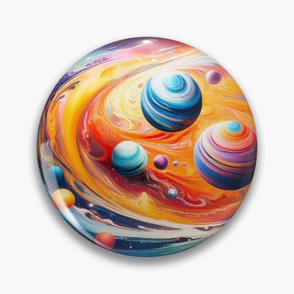 Item preview, a vibrant colors and swirling forms Design depicting a celestial scene.  designed and sold by HEMRO.