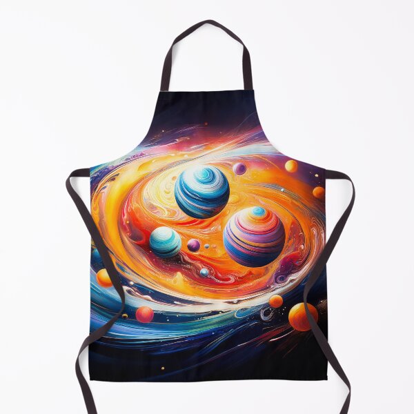 Item preview, a vibrant colors and swirling forms Design depicting a celestial scene. designed and sold by HEMRO.