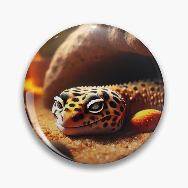 Item preview, Leopard Gecko Sleeping Under Rock designed and sold by NocturnalNook.