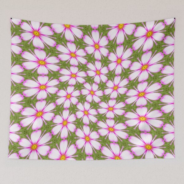 Item preview, Cosmos Flowers Pattern designed and sold by Patternflower.