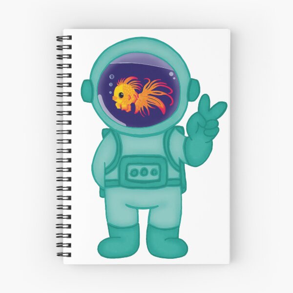 Item preview, Copy of Fish the Colors of the Rainbow Astronaut- Teal designed and sold by ChaosAndLace.