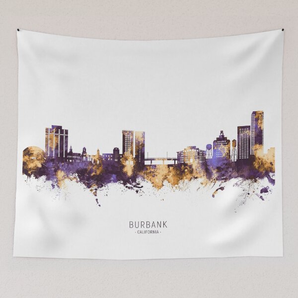 Item preview, Burbank California Skyline designed and sold by ArtPrints.