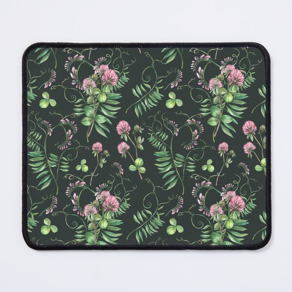 Item preview, Clover flowers with Mouse pea meadow wild plant seamless pattern. Watercolor Wildflowers design designed and sold by BartolArt.