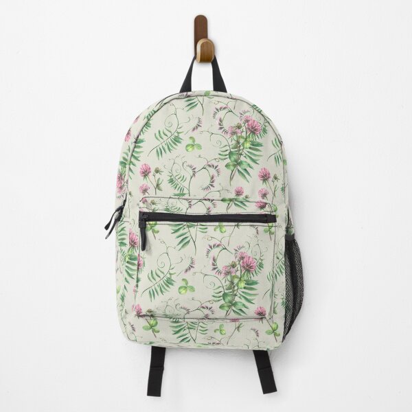 Item preview, Clover flowers with Mouse pea meadow wild plant seamless pattern. Watercolor Wildflowers design designed and sold by BartolArt.