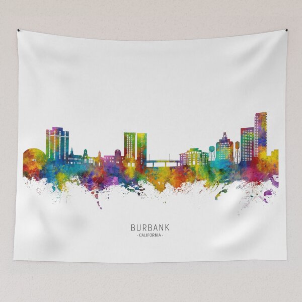 Item preview, Burbank California Skyline designed and sold by ArtPrints.