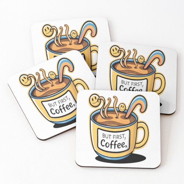 Item preview, But First, Coffee, designed and sold by SanadDiab.