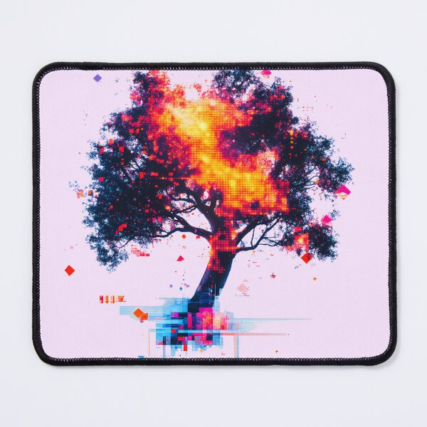 Item preview, Pixelated Neon Technology Fire Tree designed and sold by PixelReverb.