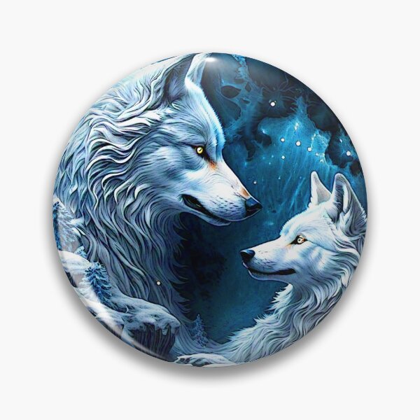 Item preview, double wolf moon 2024 tileartwork designed and sold by tileartwork.