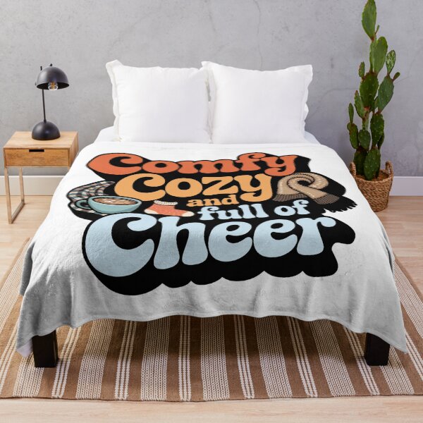 Item preview, Comfy Cozy and Full of cheer, Retro Cozy Style designed and sold by graphic-genie.